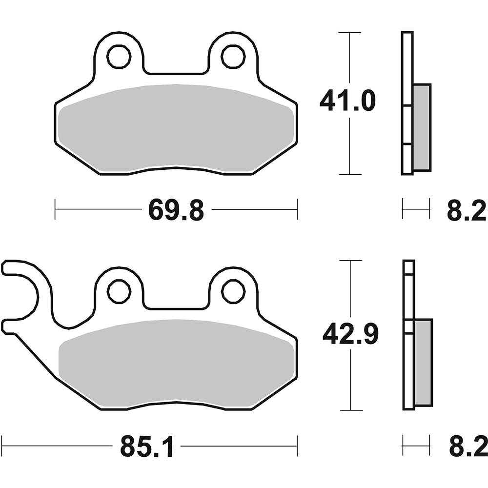 Plaquettes de frein 140 (708 HF)