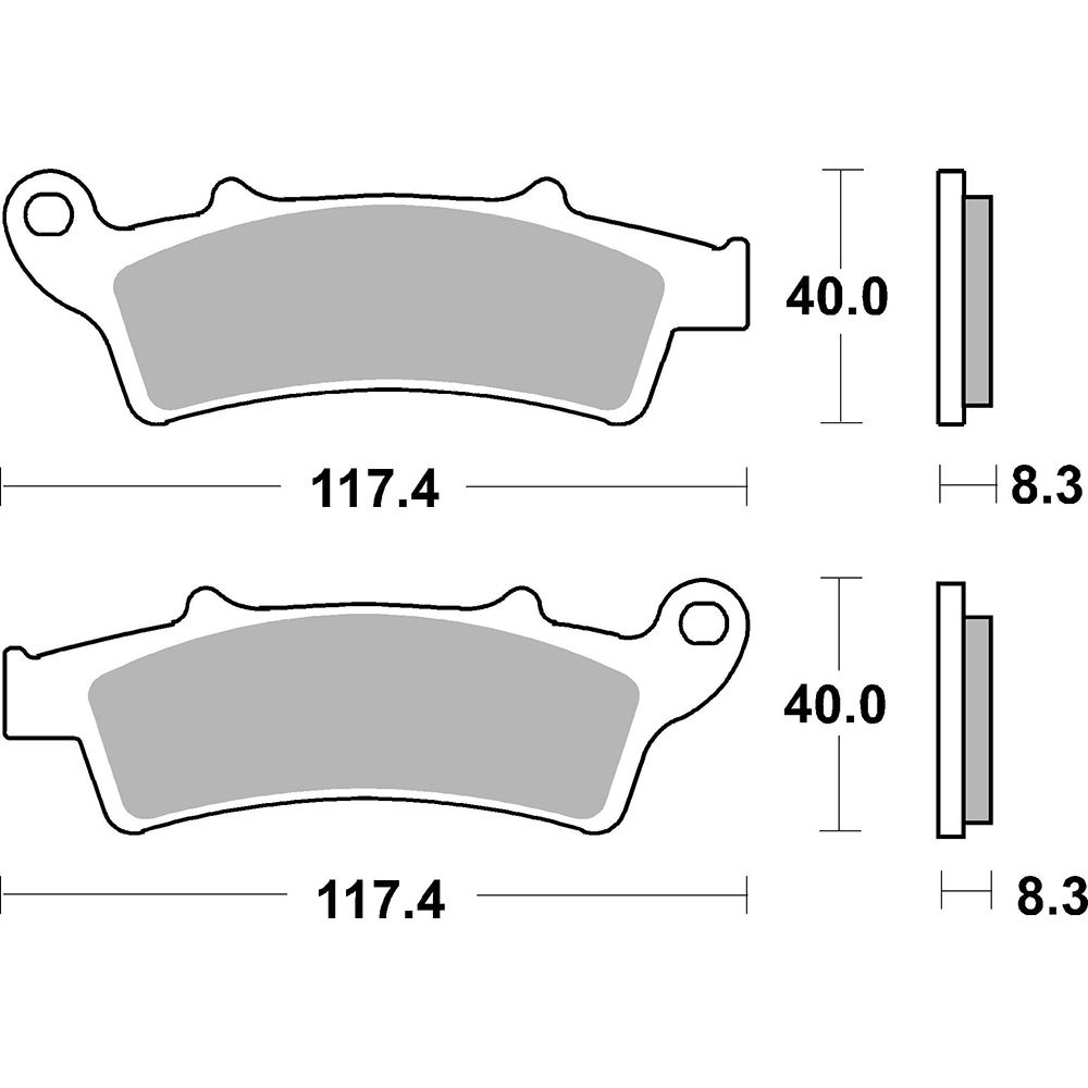 Plaquettes de frein 159MS (761)