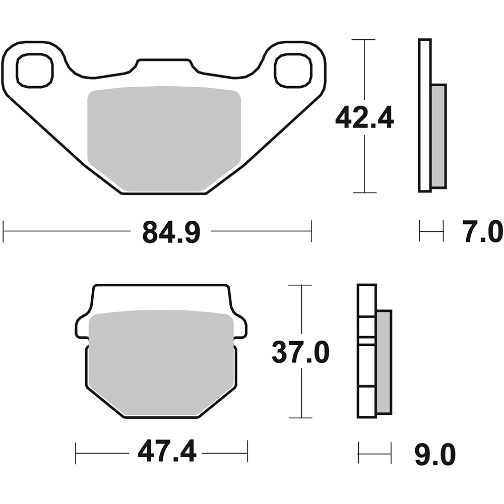 Plaquettes de frein 544CS