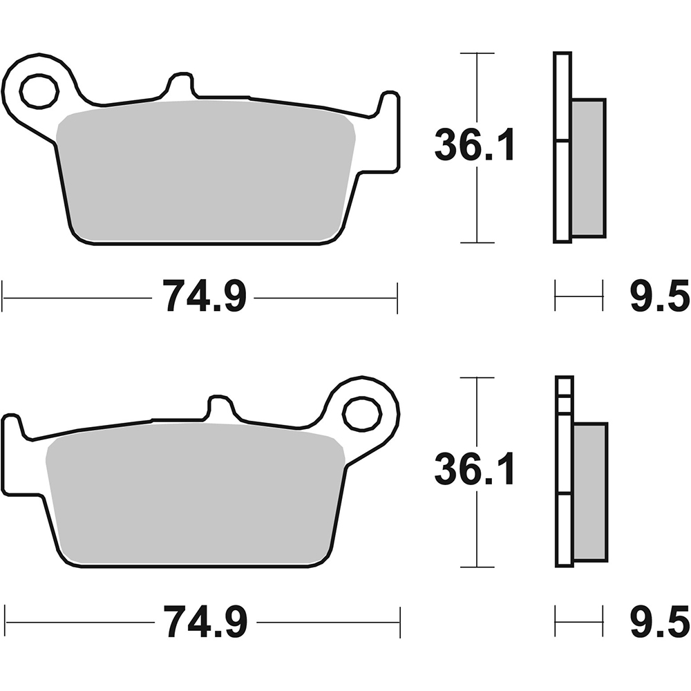 Plaquettes de frein 604CS