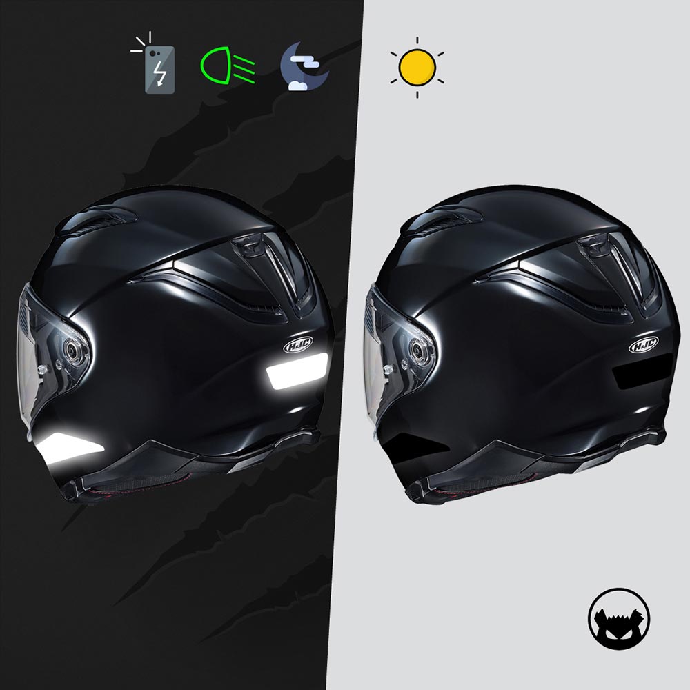 Stickers réfléchissants HJC Helmet© - Kit universel