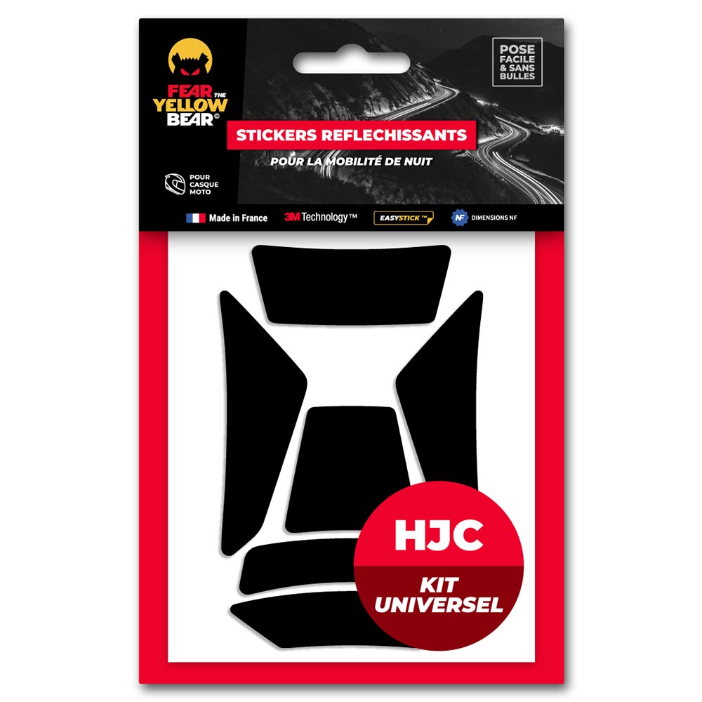 Stickers réfléchissants HJC Helmet© - Kit universel
