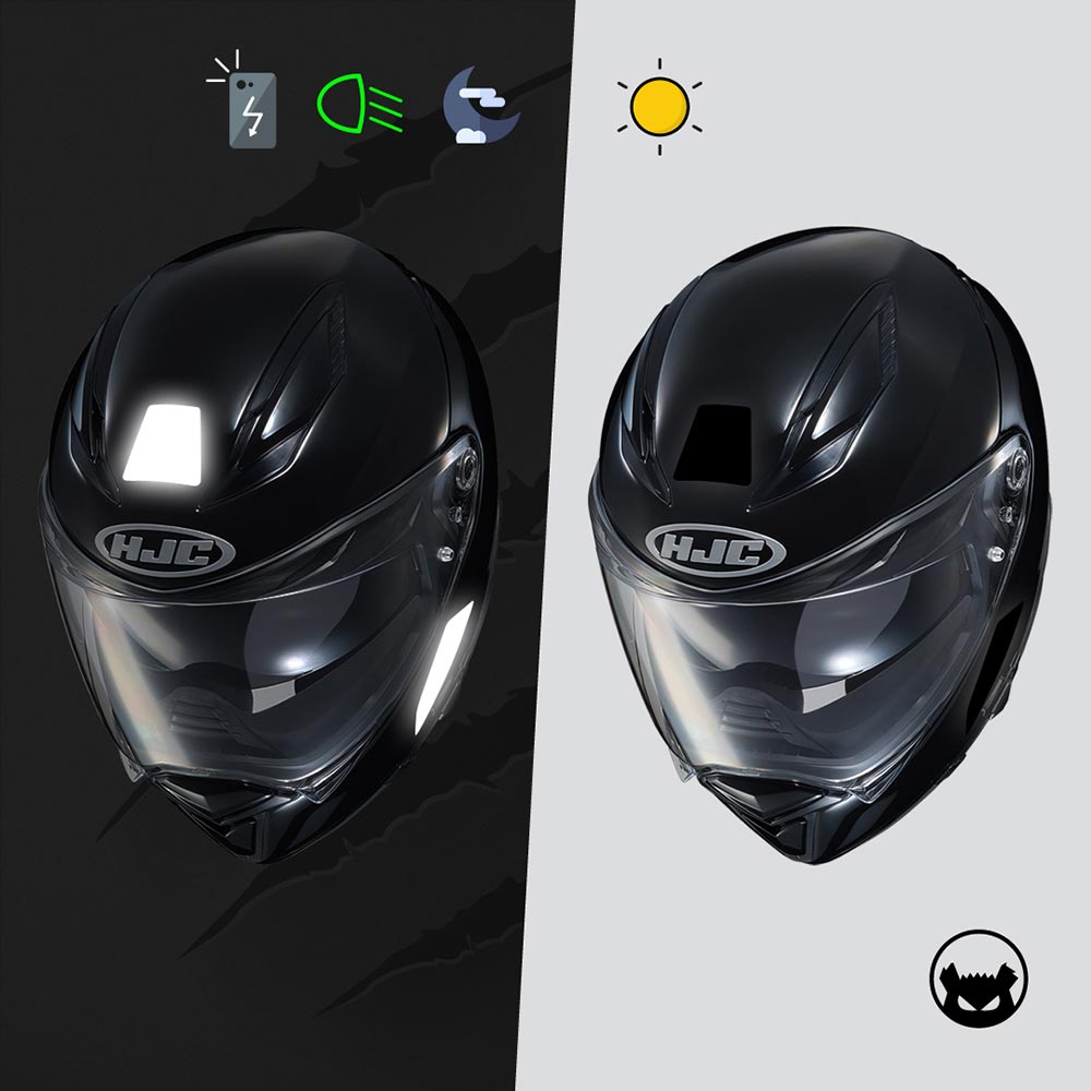 Stickers réfléchissants HJC Helmet© - Kit universel