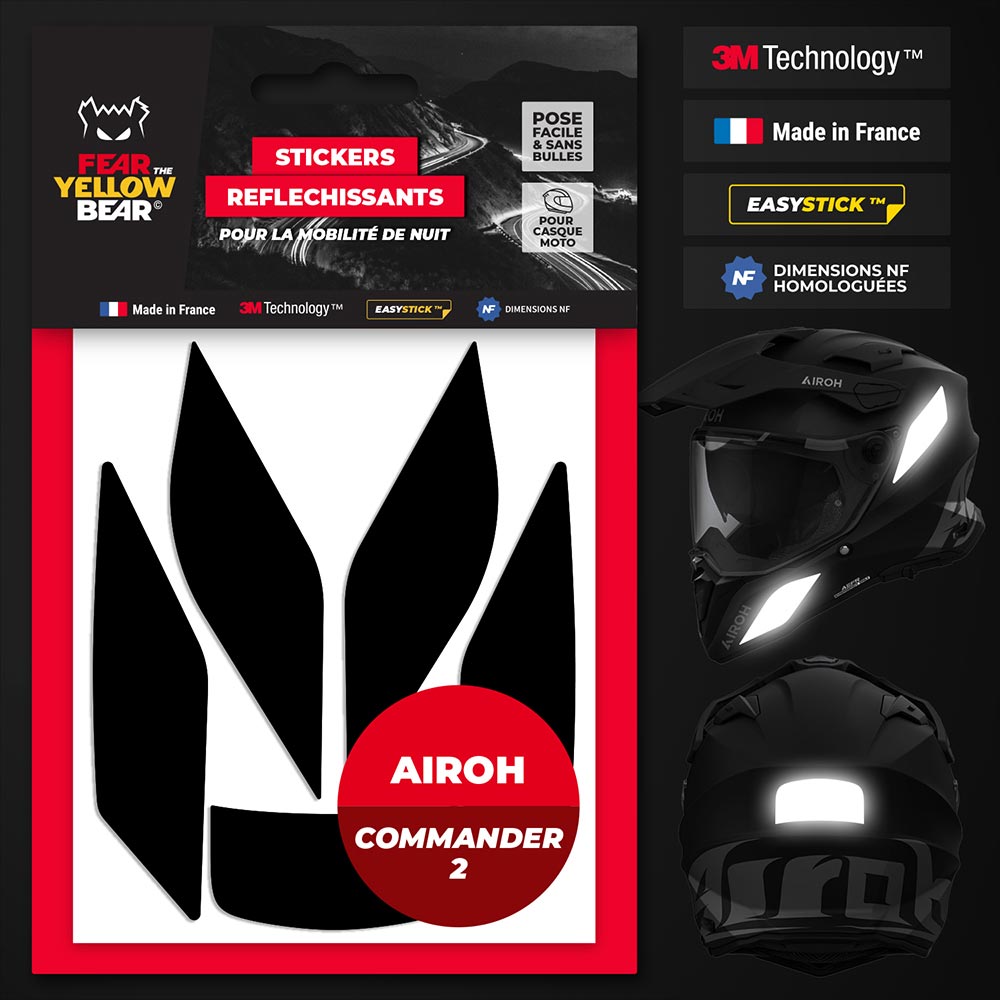Stickers réfléchissants Airoh Commander 2™