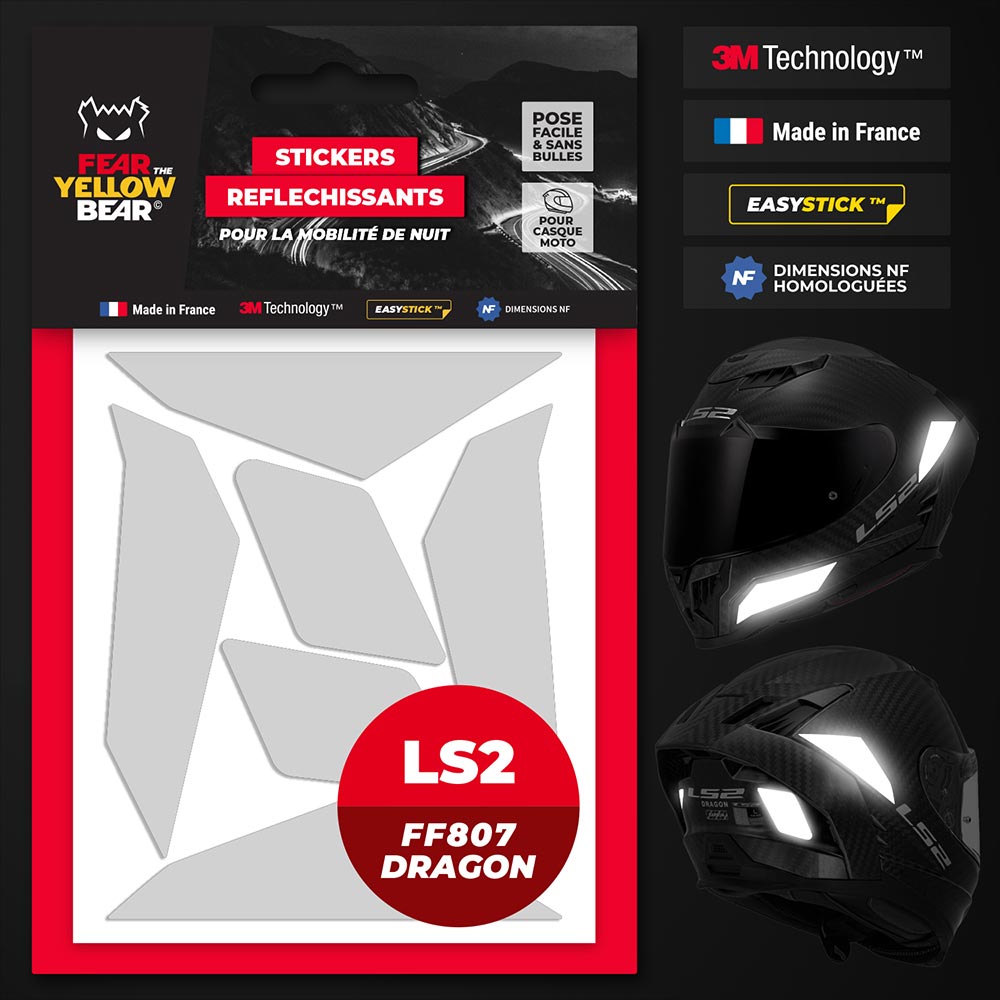 Stickers réfléchissants LS2 FF807 Dragon™