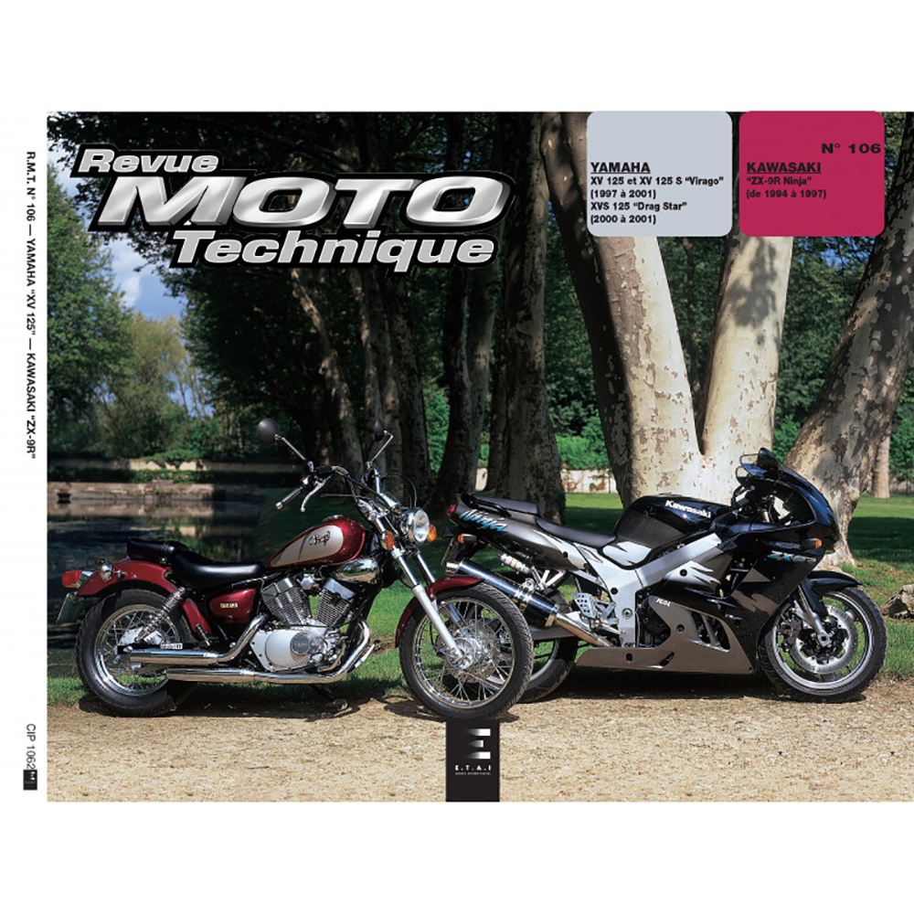 RMT 106.2 YAMAHA XV-XVS 125 - XVS 152 (97 à 2001) et KAWASAKI ZX-9R (94 à 97)