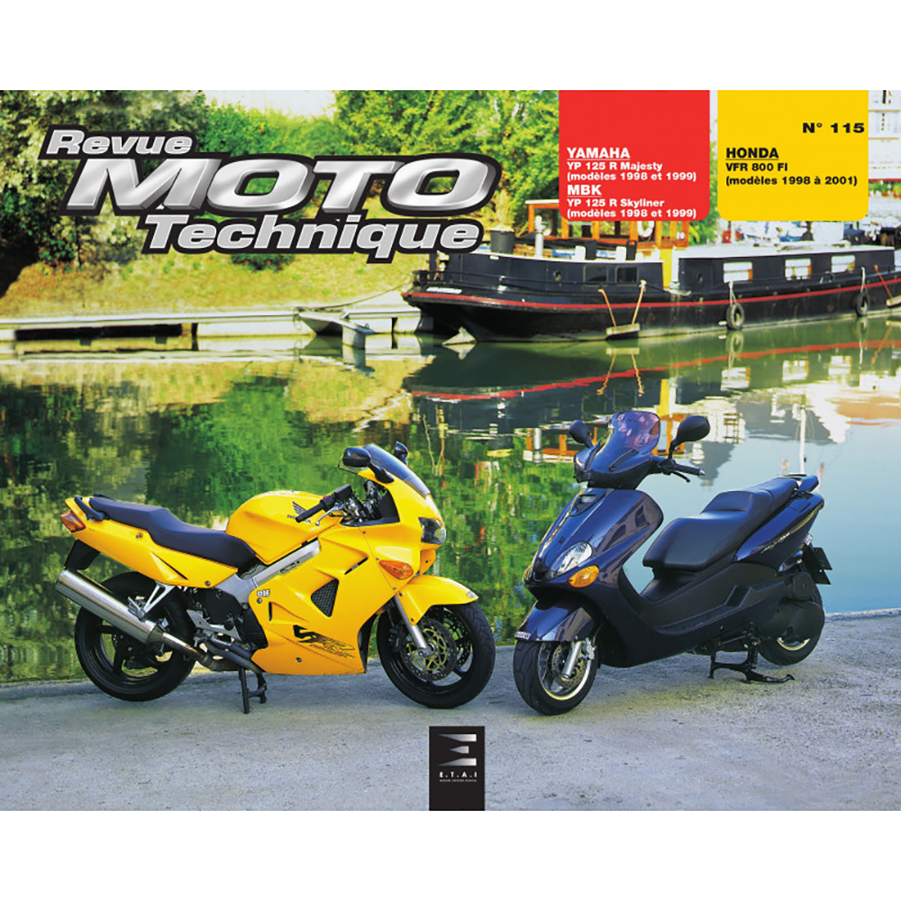 RMT 115.2 YAMAHA YP125 MAJESTY (MBK SKYLINER) (98-99) et HONDA VFR800 (98-2001)