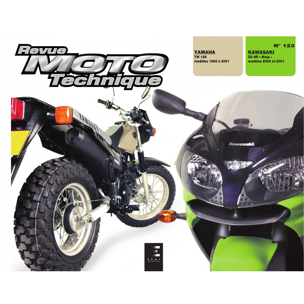 RMT 123.1 YAMAHA TW125 (1999 à 2001) et KAWASAKI ZX-9R (2000 à 2001)