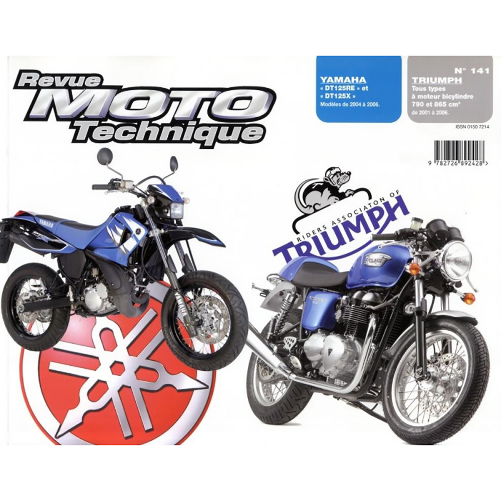 RMT 141.1 YAMAHA DT125 (2004 à 2006) et TRIUMPH 790 - 865 (2001 à 2006)