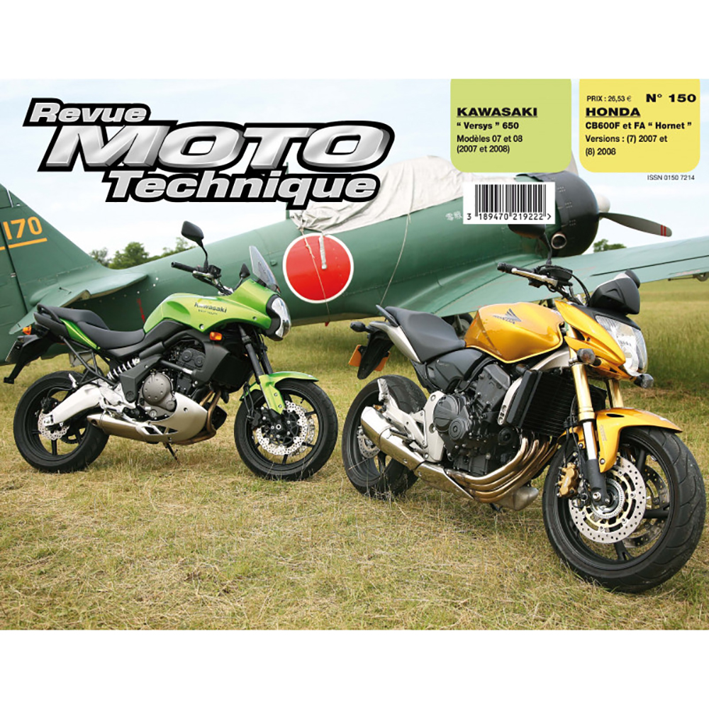 RMT 150.1 HONDA CB600 (2007 à 2008) et KAWASAKI VERSYS 650 (2007 à 2008)