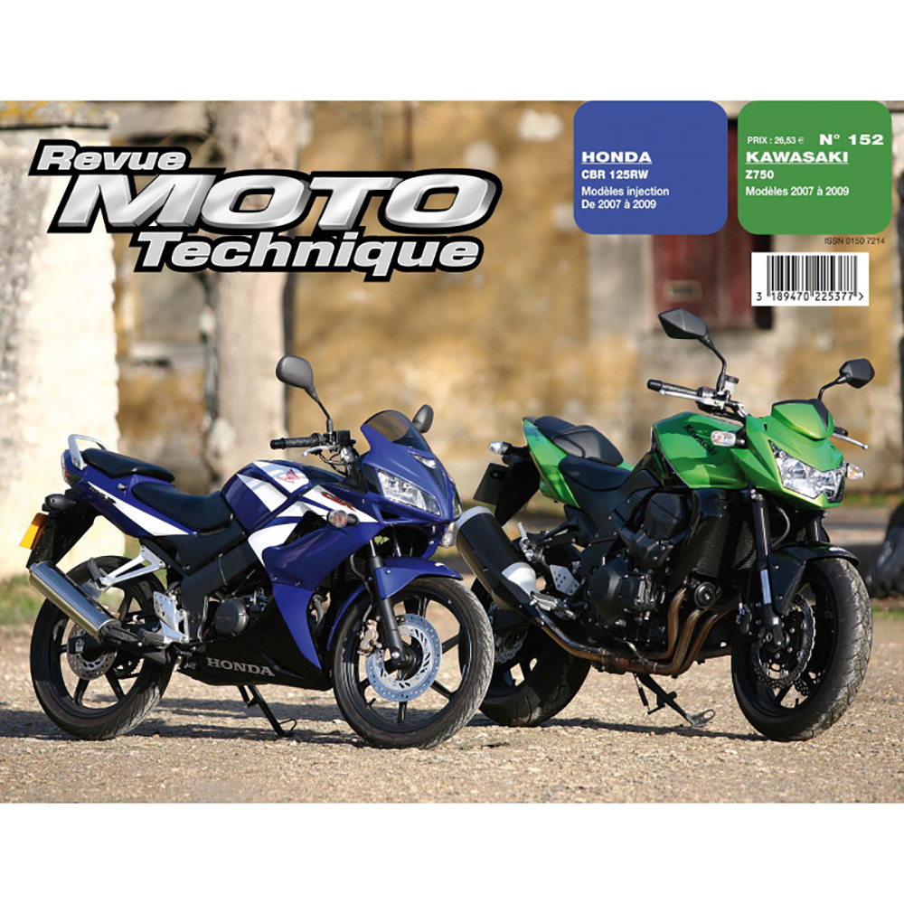 RMT 152.1 KAWASAKI Z 750 (2007 à 2009) et HONDA CBR 125 (2007 à 2009)