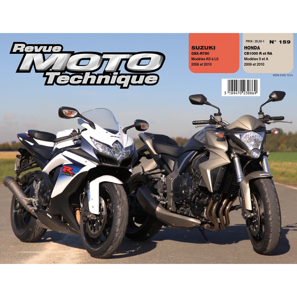 RMT 159.1 HONDA CB 1000 (2009 à 2010) et SUZUKI GSX-R 750 (2008 à 2010)