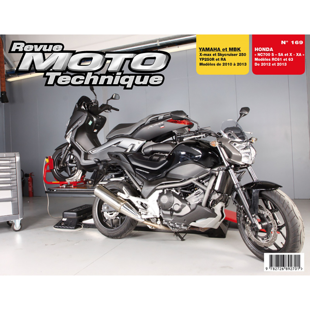 RMT 169 YAMAHA X-MAX250 (MBK SKYCRUISER) (2010-2013) et HONDA NC700 (2012-2013)