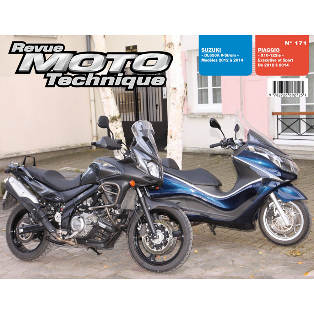 RMT 171 SUZUKI DL650A (2012 à 2014) et PIAGGIO X10 125 (2012 à 2014)