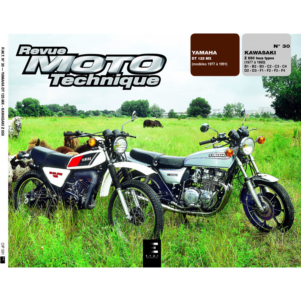 RMT 30.1 YAMAHA DT 125 MX (1977 à 1991) et KAWASAKI Z 650 (1977 à 1983)