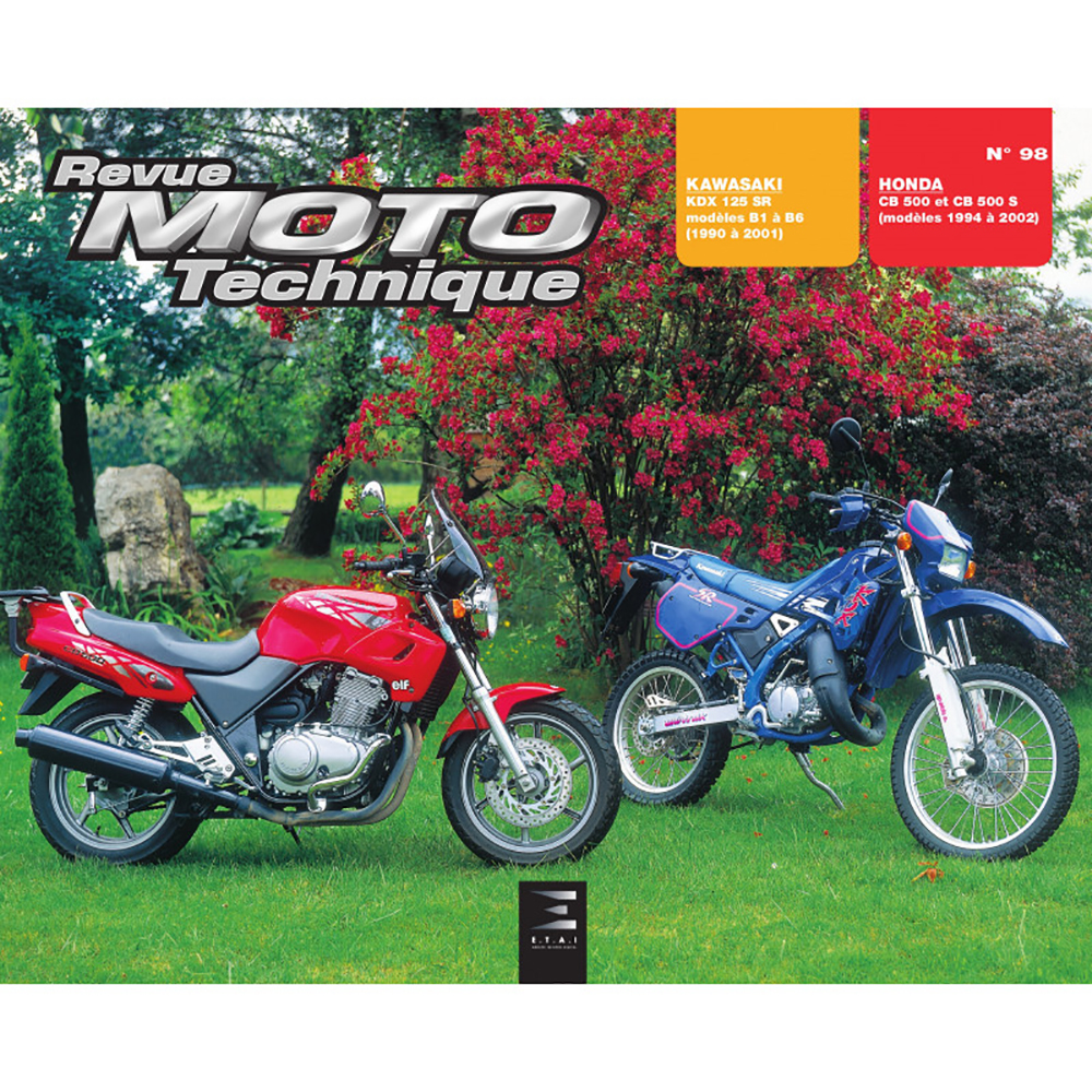 RMT 98.4 KAWASAKI KDX 125 (1990 à 2001) et HONDA CB500 (1994 à 2001)