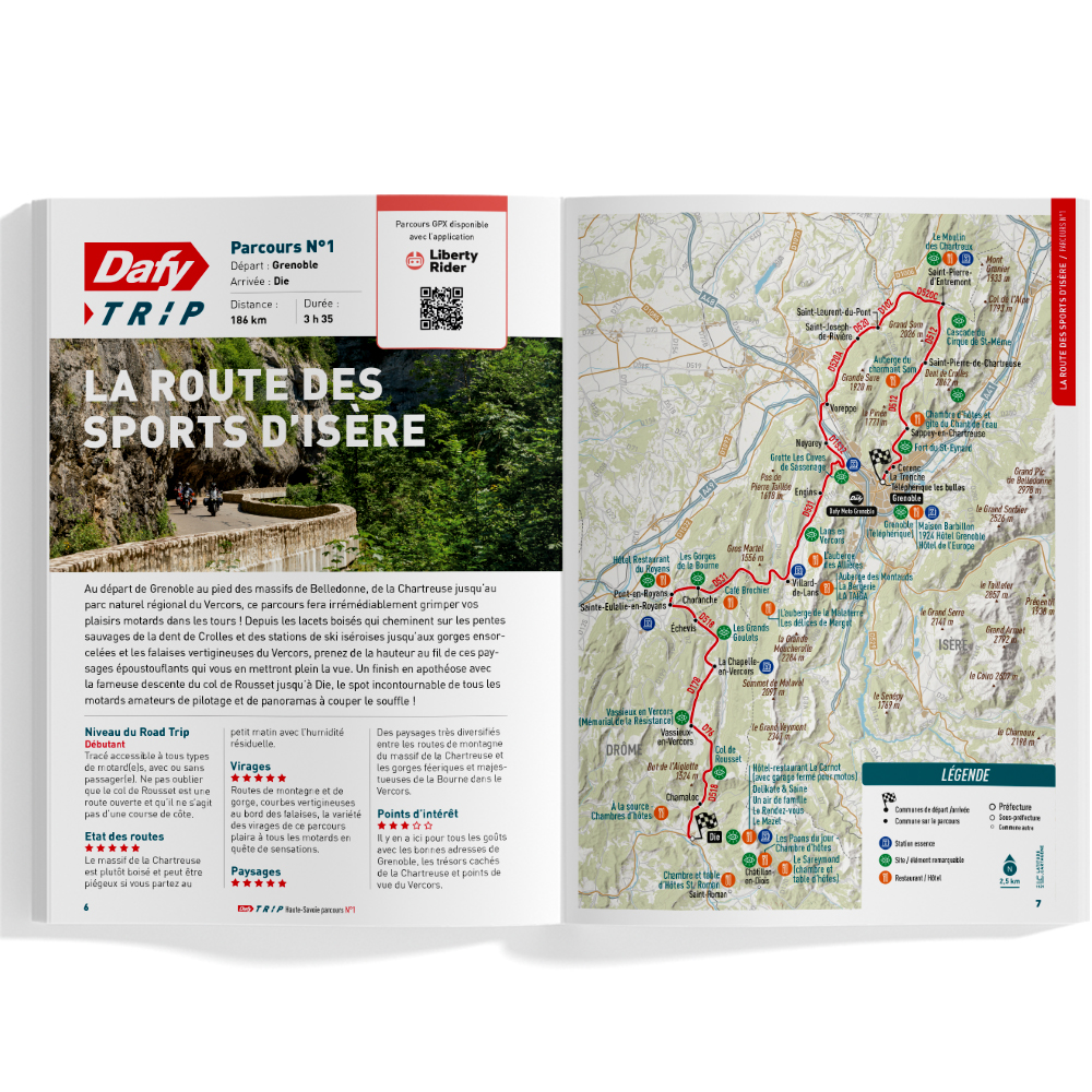 Roadbook Moto : Dafy Trip Alpes du Nord