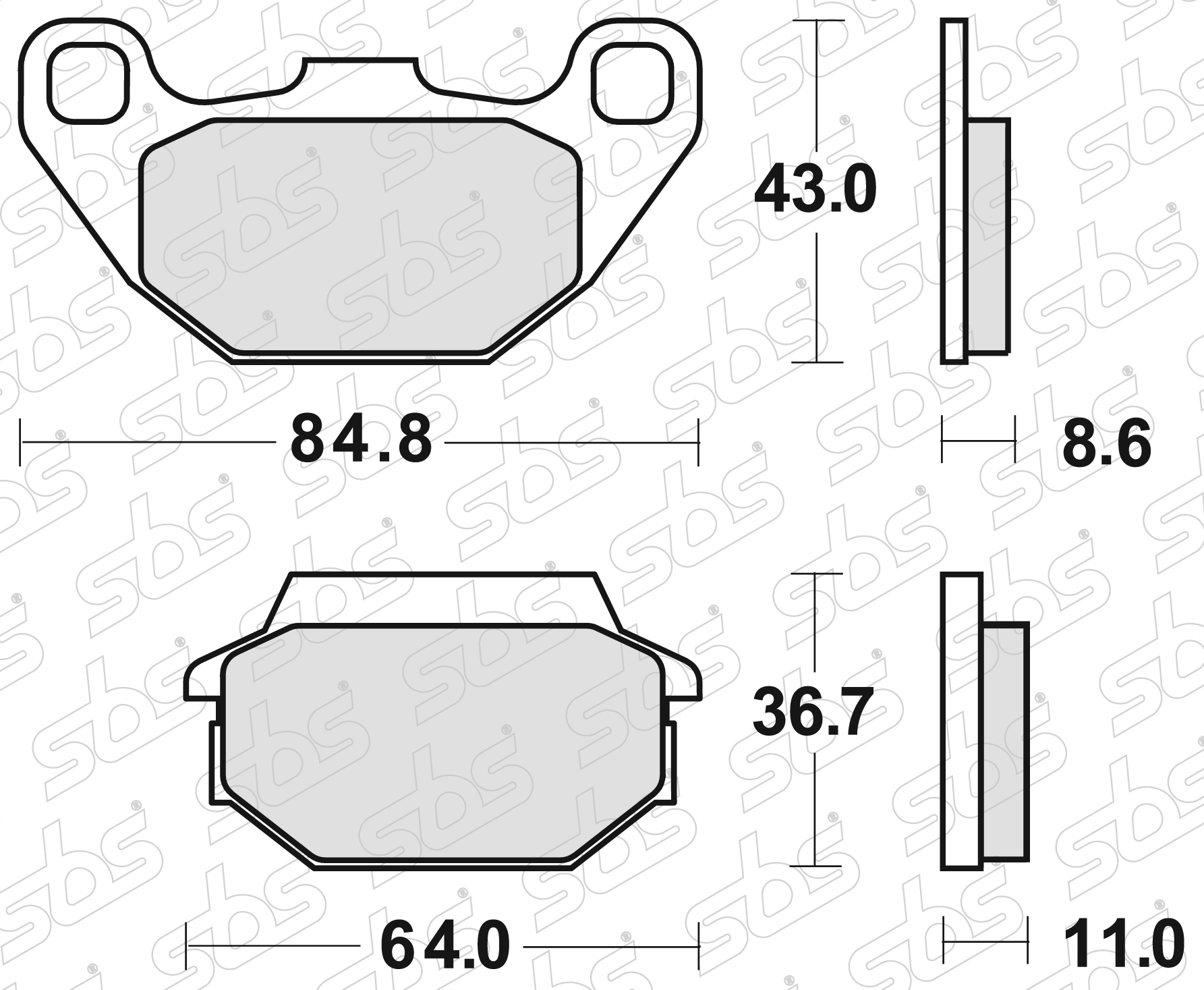 Plaquettes de frein 154 CT