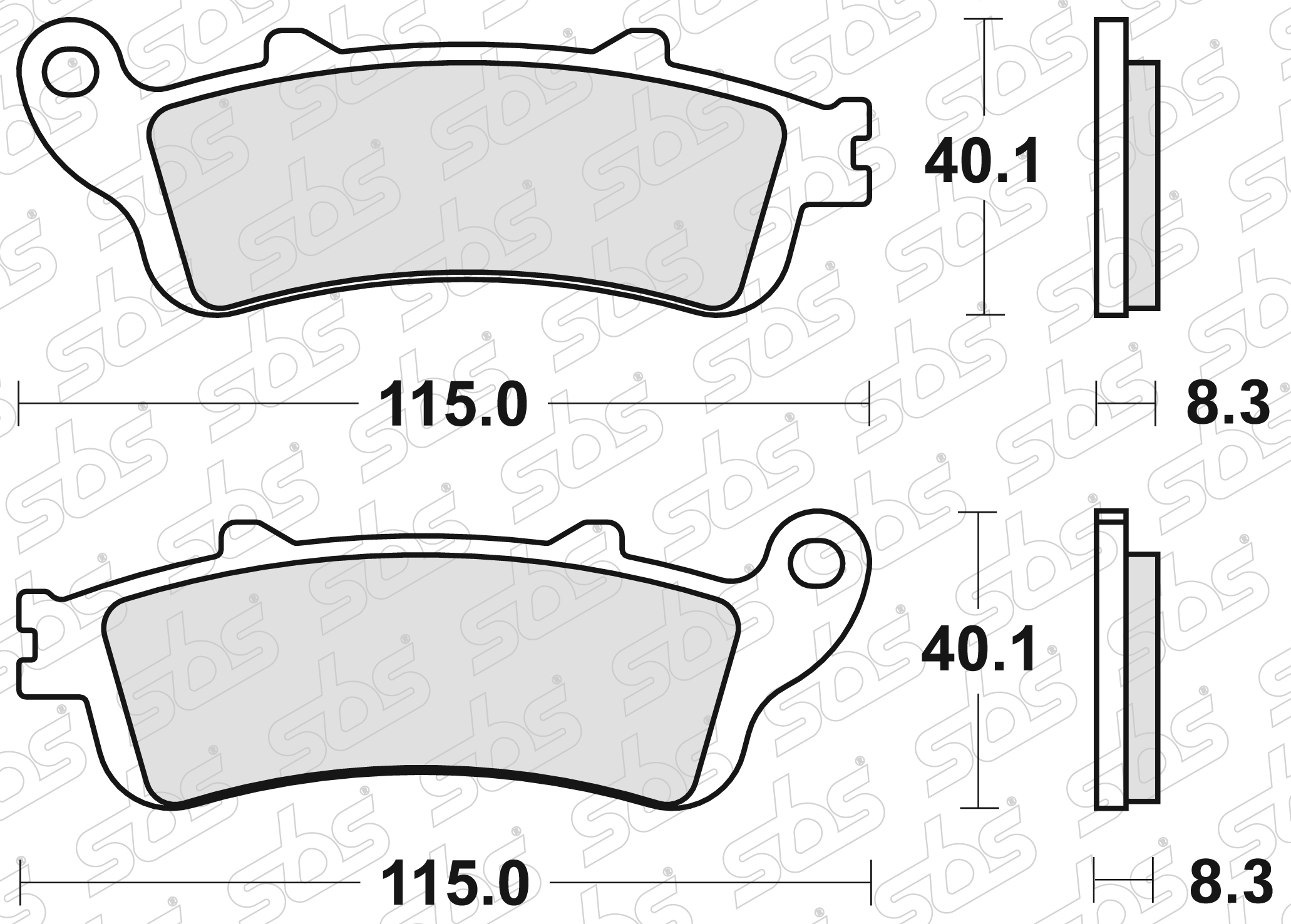 Plaquettes de frein 156 MS