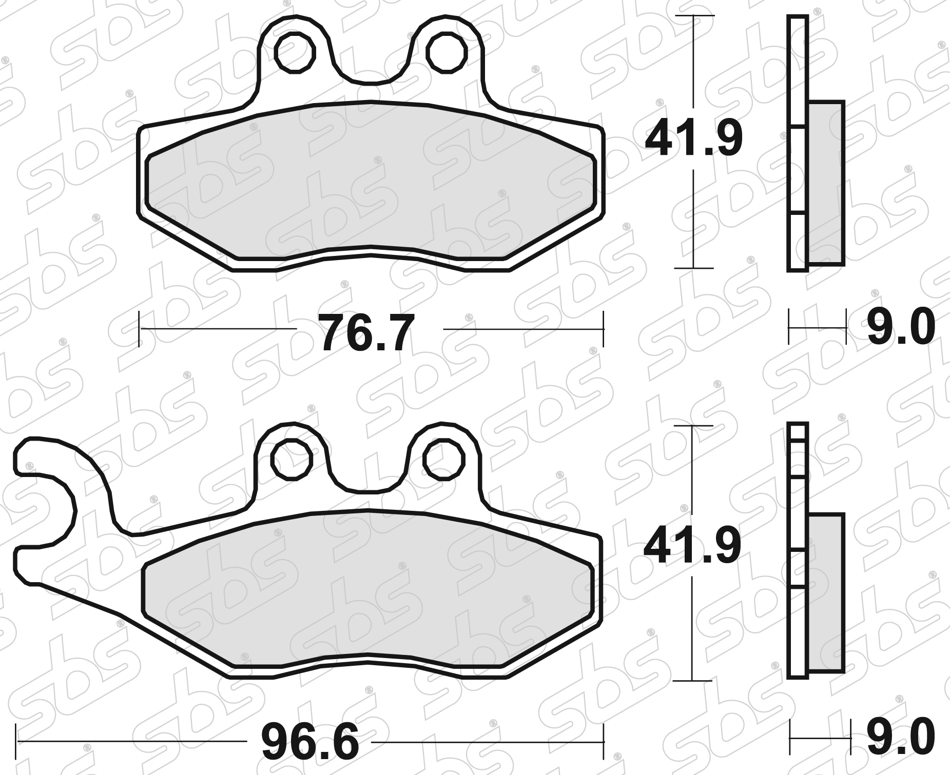 Plaquettes de frein 177 CT