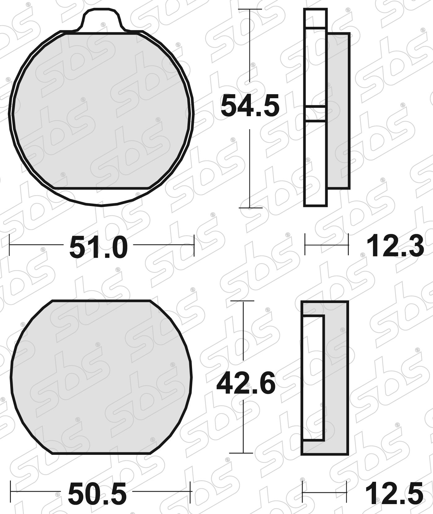 Plaquettes de frein 510 HF