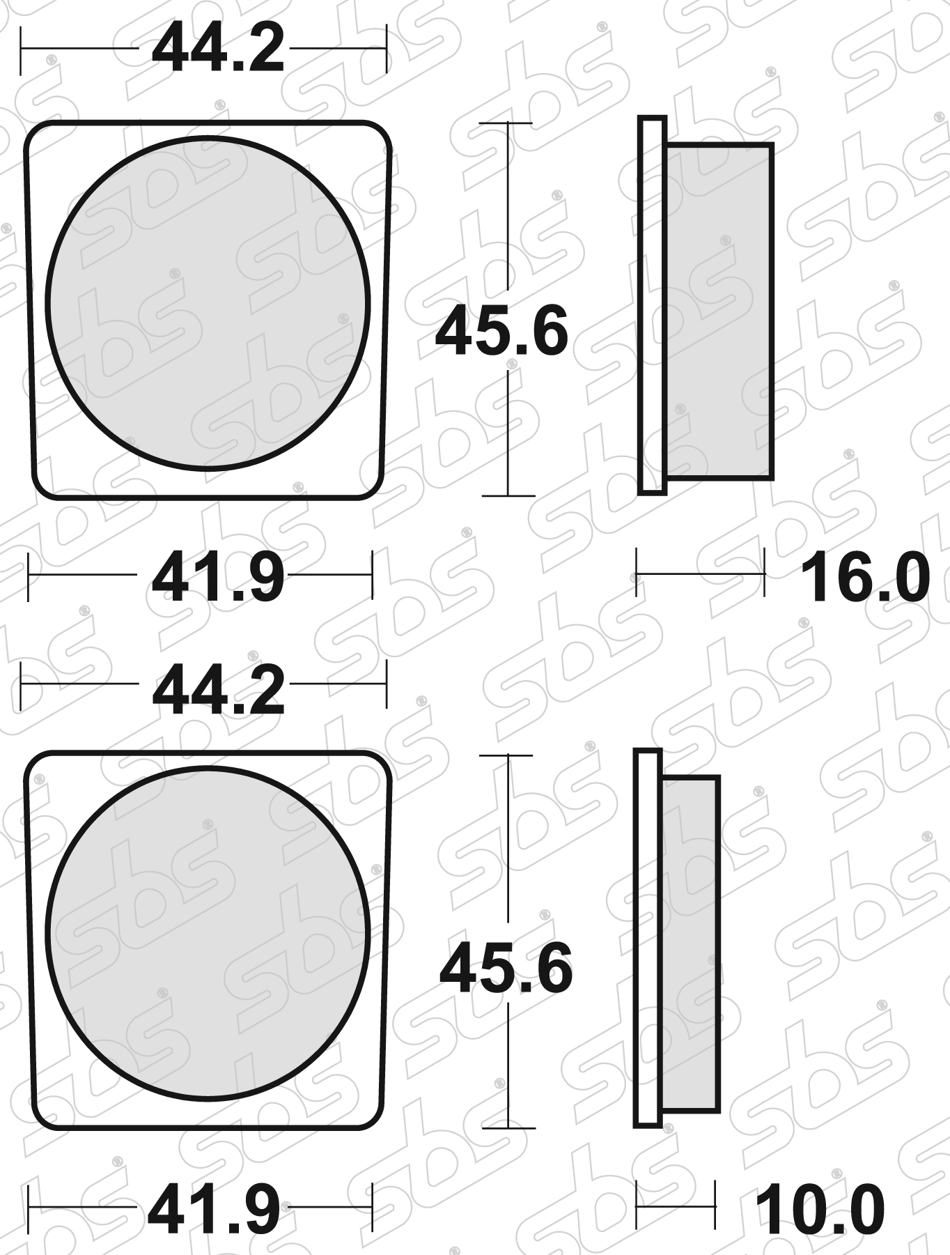 Plaquettes de frein 522 HF