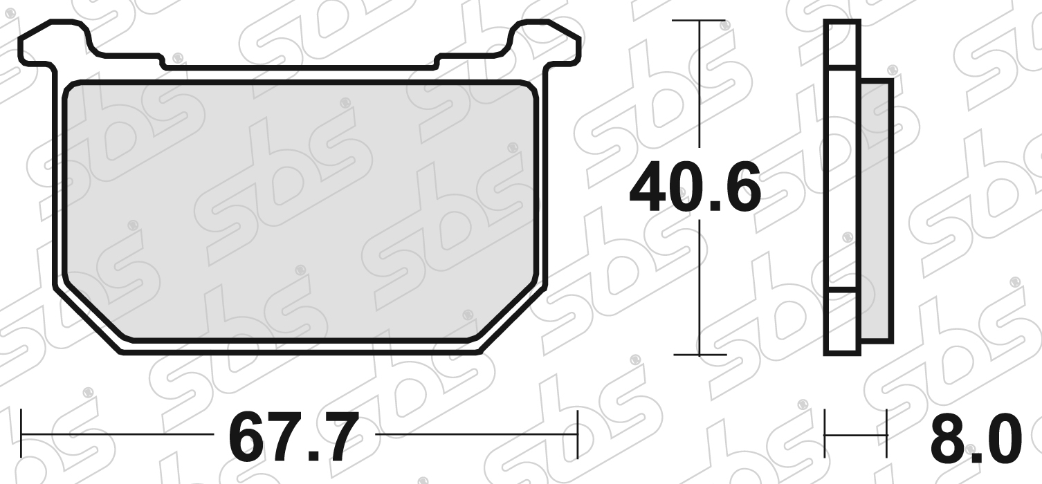 Plaquettes de frein 539 HF