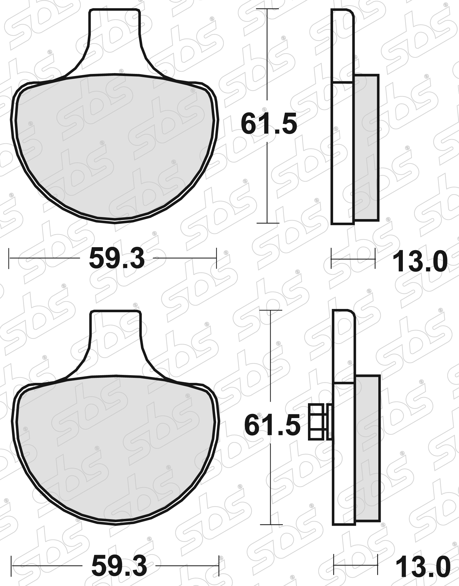 Plaquettes de frein 579 H.CT