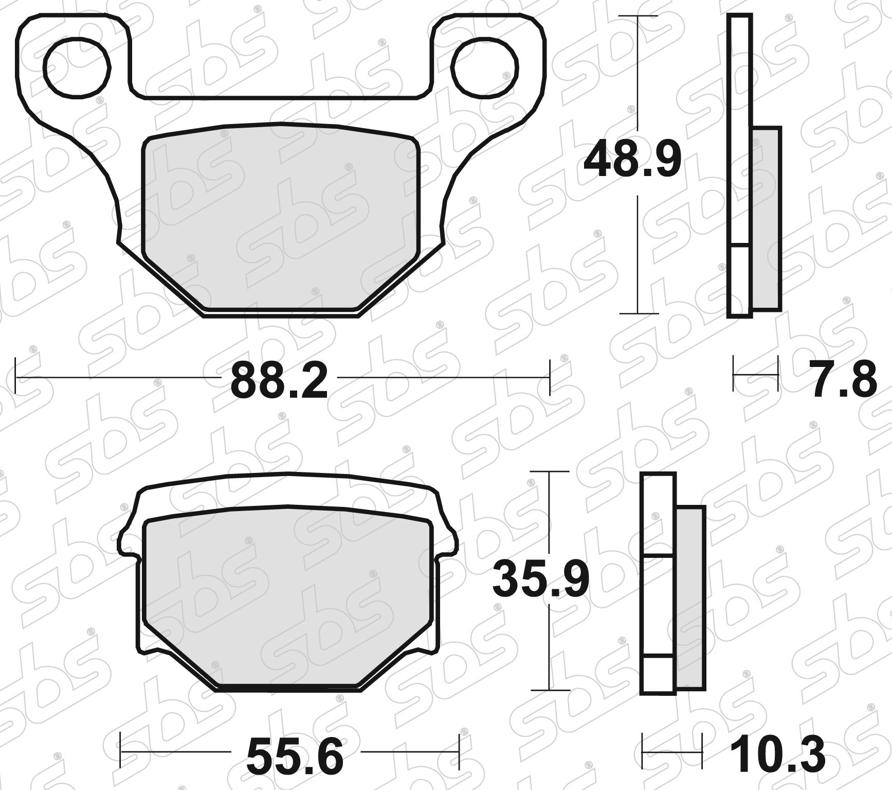 Plaquettes de frein 585 HF