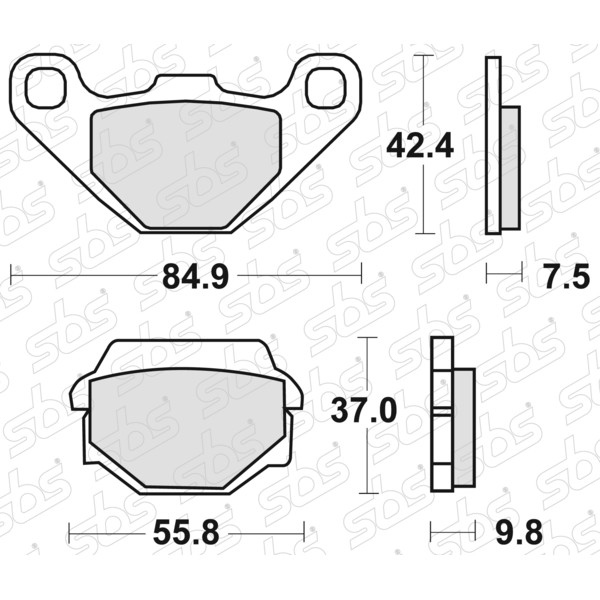 Plaquettes de frein 586 LS