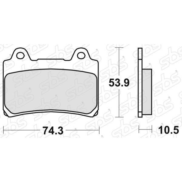 Plaquettes de frein 590 LS