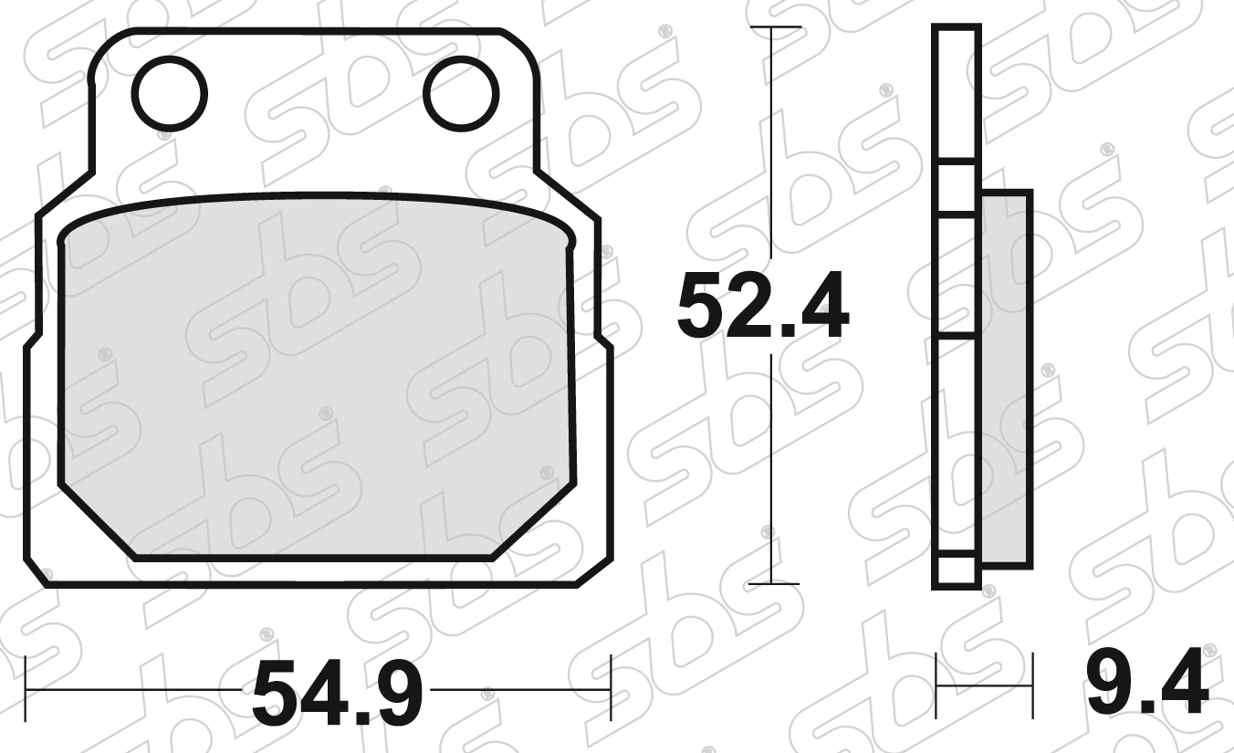 Plaquettes de frein 598 HF