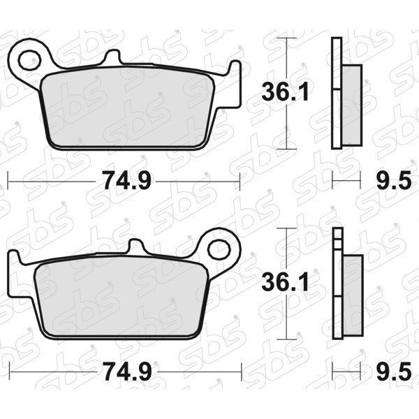 Plaquettes de frein 604 RSI