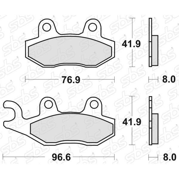 Plaquettes de frein 611 RSI