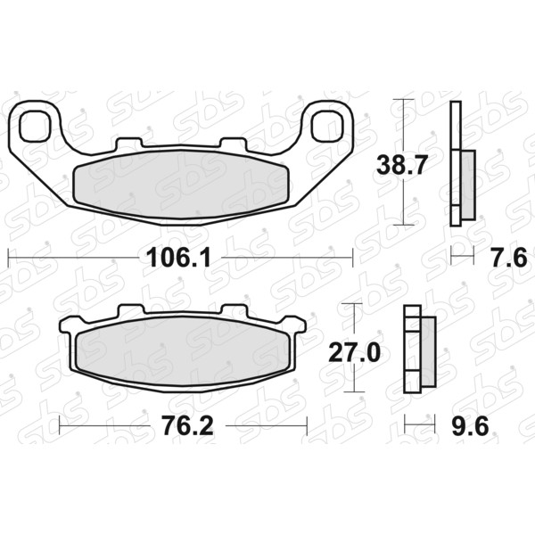 Plaquettes de frein 615 LS