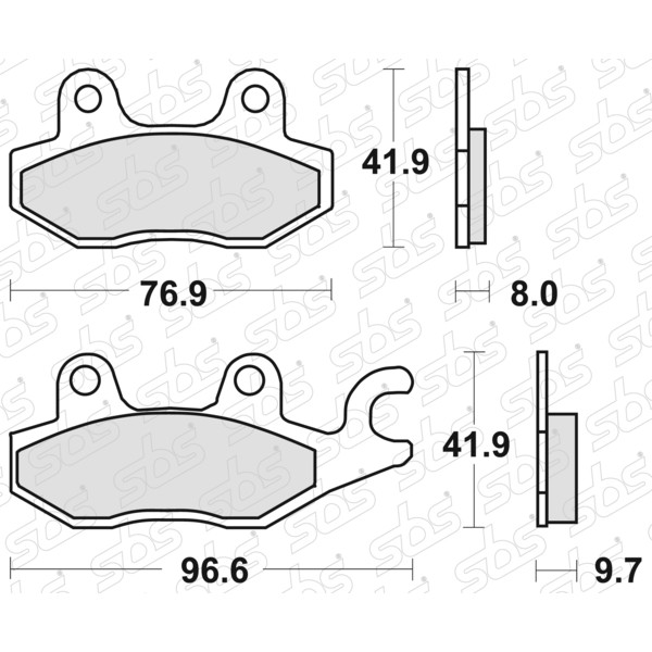 Plaquettes de frein 633 HF