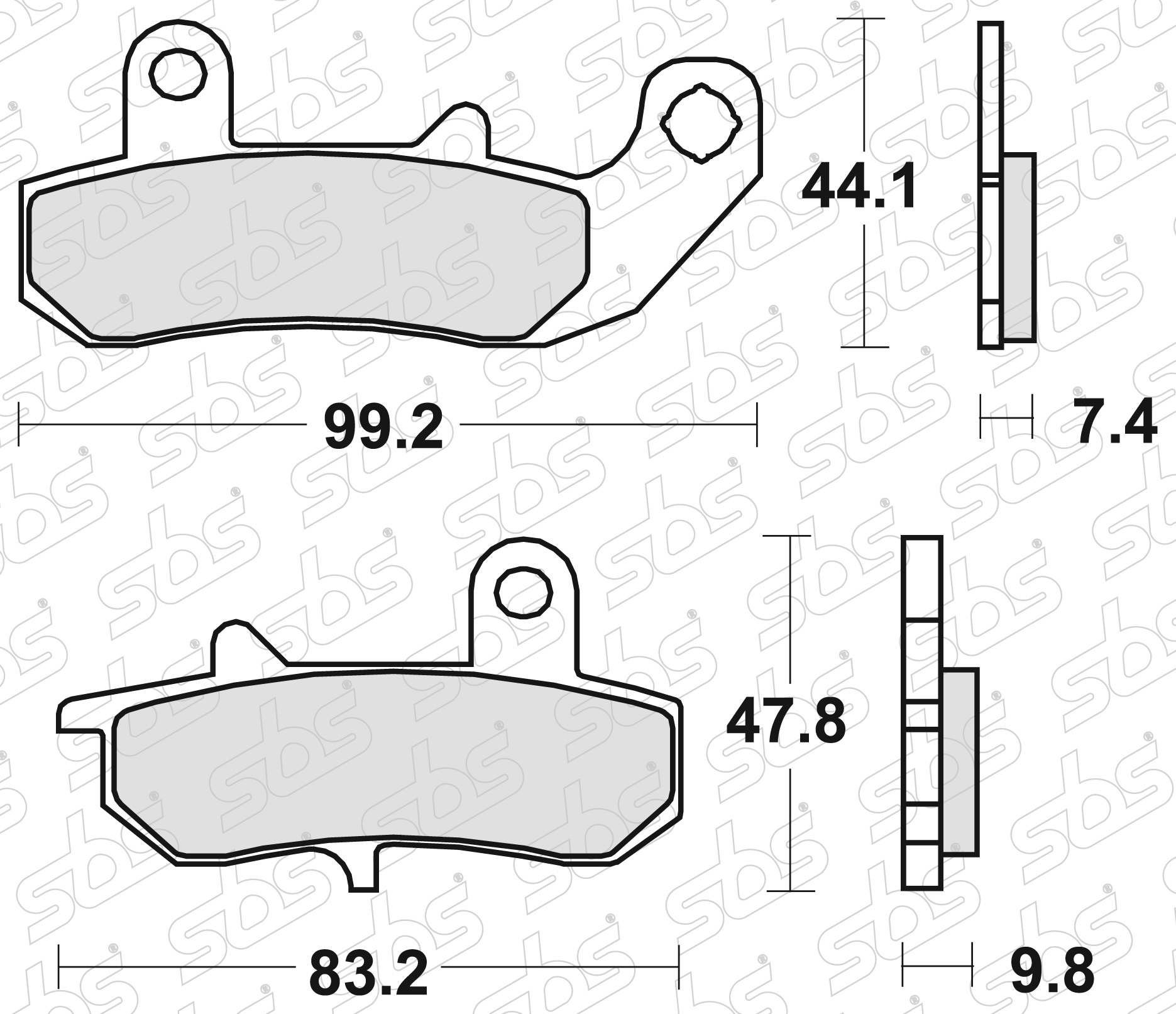 Plaquettes de frein 635 LS