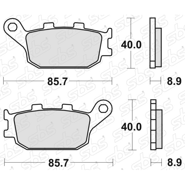 Plaquettes de frein 657 LS