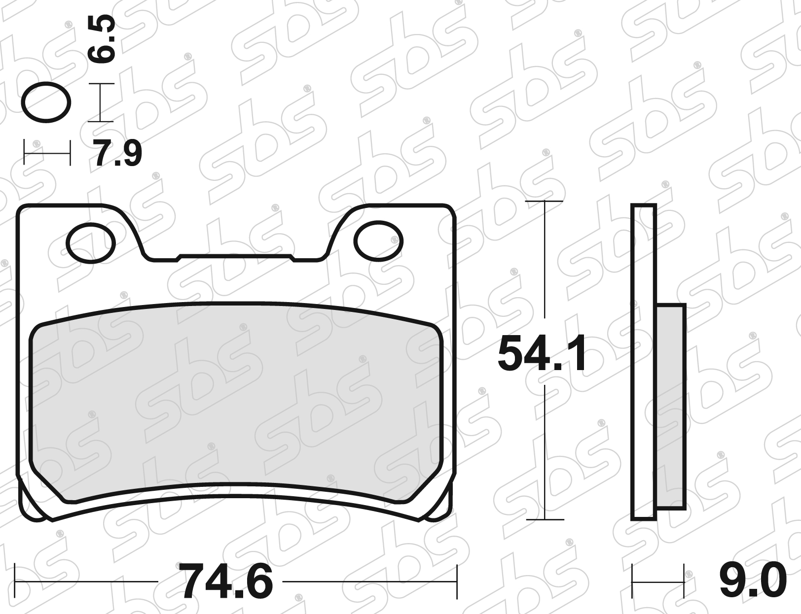 Plaquettes de frein 665 HF