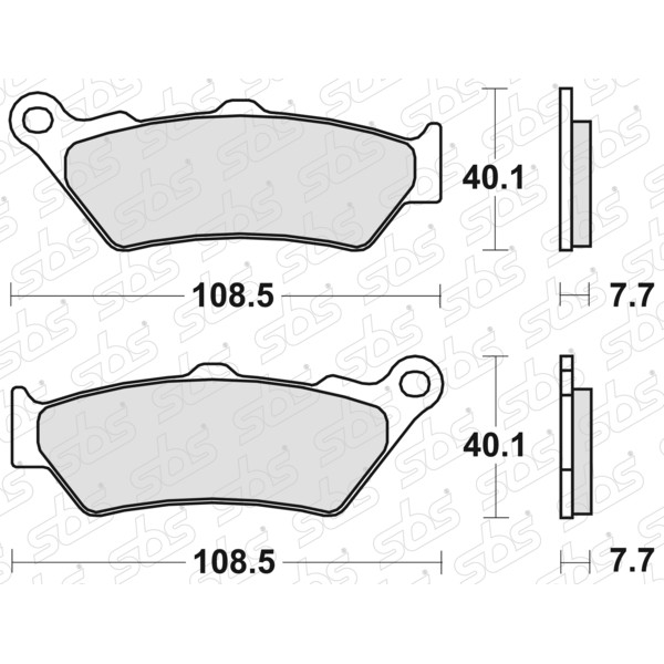 Plaquettes de frein 674 LS