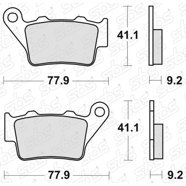 Plaquettes de frein 675 LS