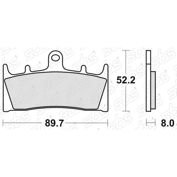 Plaquettes de frein 686 HF