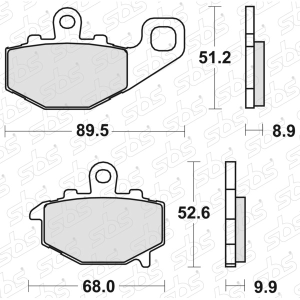 Plaquettes de frein 687 LS