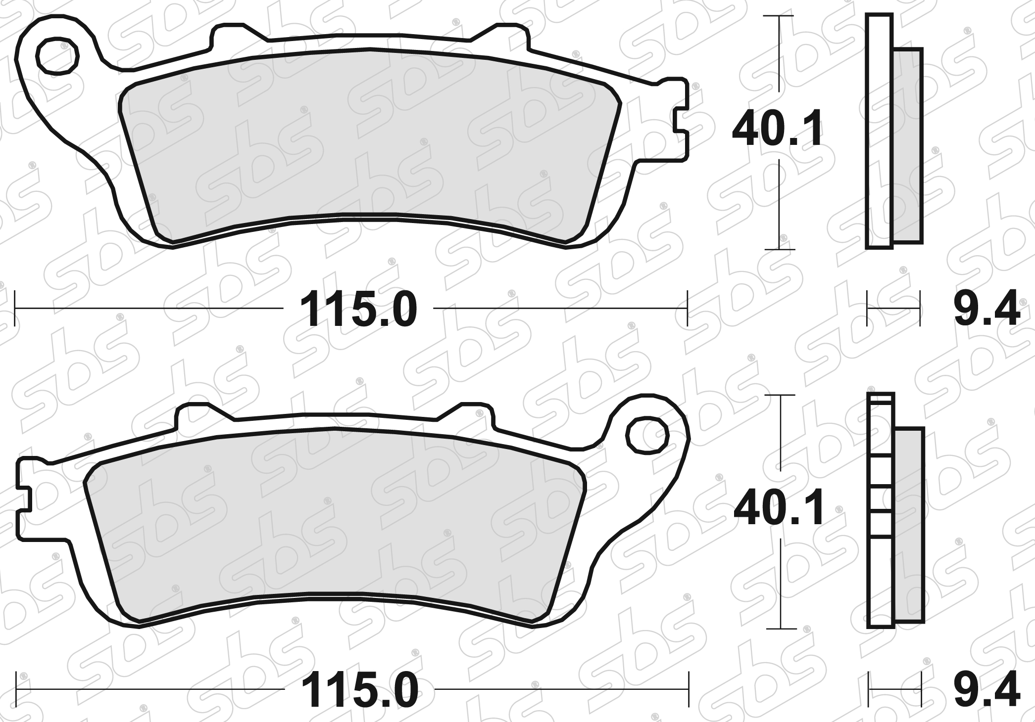 Plaquettes de frein 722 LS