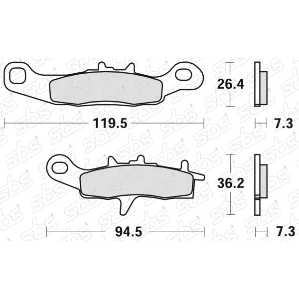 Plaquettes de frein 726 RSI