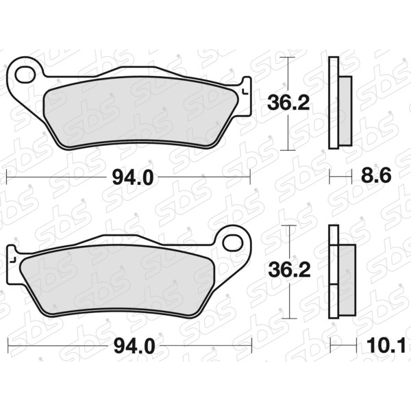 Plaquettes de frein 742 LS