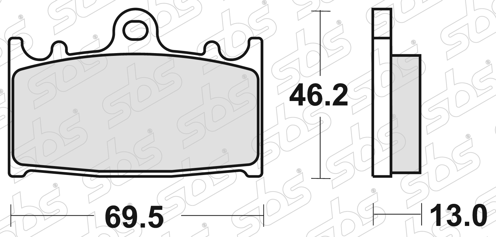 Plaquettes de frein 789 LS