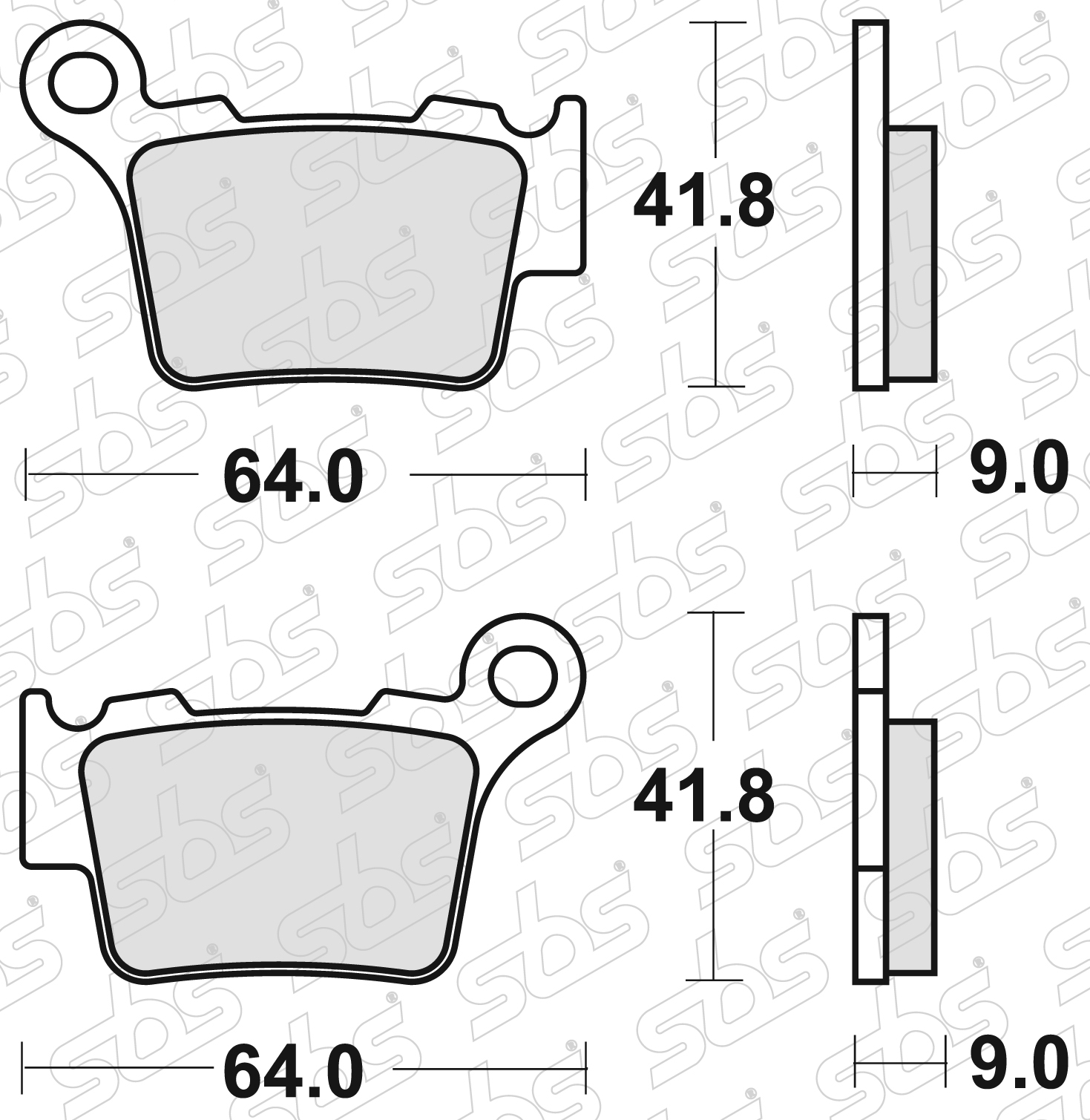 Plaquettes de frein 791 RSI