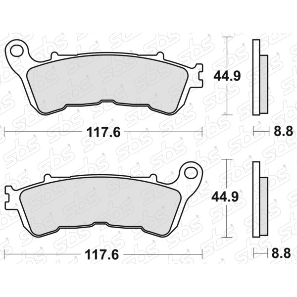 Plaquettes de frein 828 LS