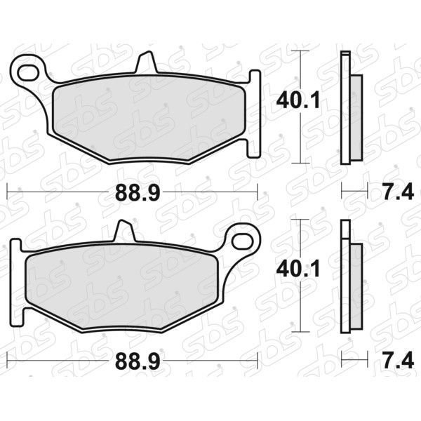 Plaquettes de frein 833 LS